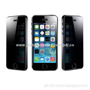 Anti-spy Tempered-glass Screen Protectors for iPhone 5/5S with 8-9H Hardness